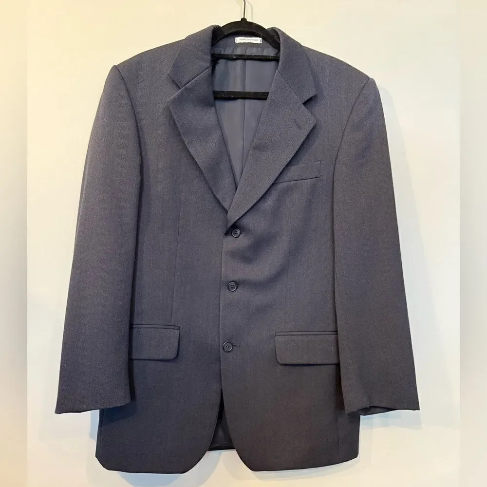 Yves Saint Laurent Vintage Men's Blue Blazer Size 40R